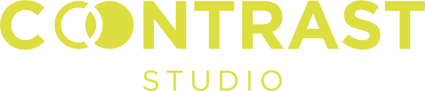 contrast studio logo alternatywne zielone